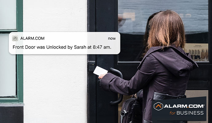 Commercial access control system with keycard reader