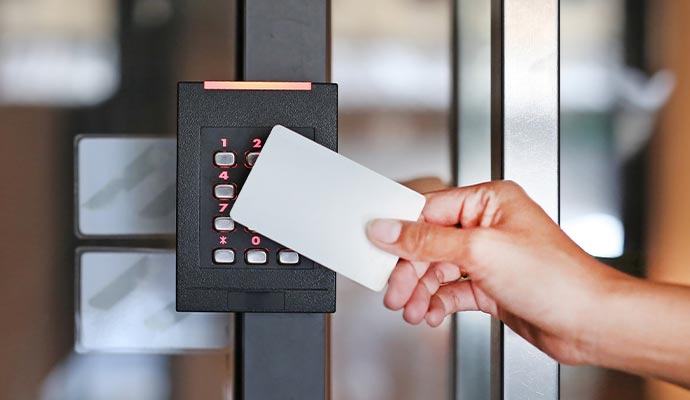 Access control using key card