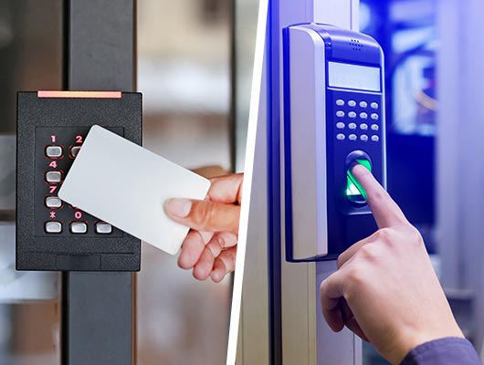 Collage of continental-access and biometric-reader