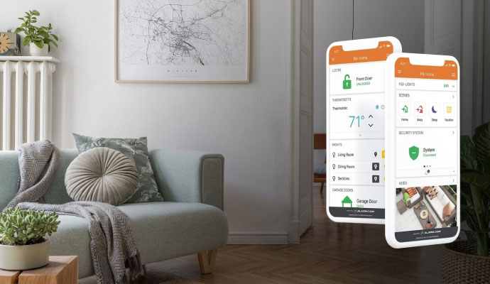 Alarm.com home security mobile app