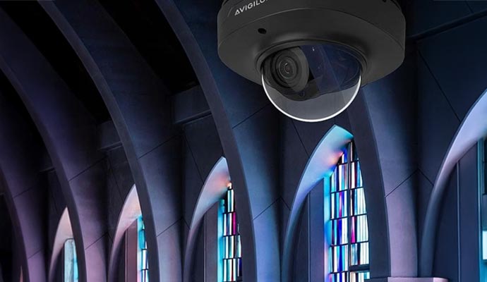 Avigilon camera installed in church