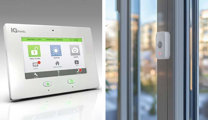 Burglary detection panel and sensor for business security