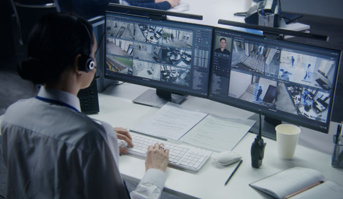 Commercial video surveillance monitoring Commercial video surveillance monitoring