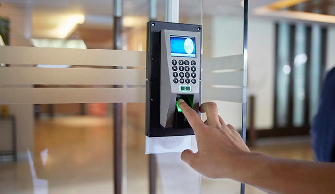 Biometric scanner used for secure access control 