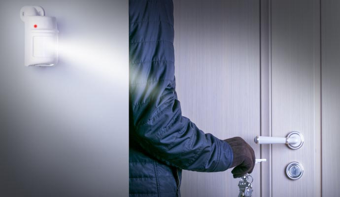Business security burglary detection sensors