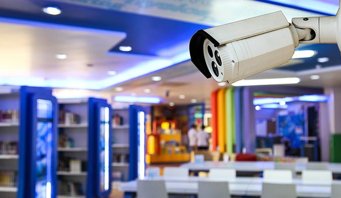 Business security systems for library