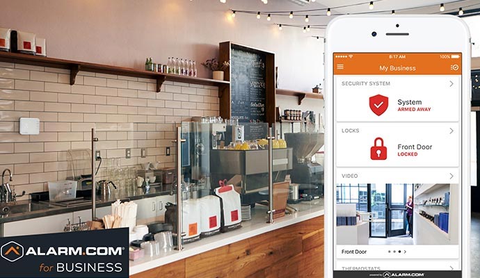 Surveillance camera covering potential restaurant security vulnerabilities