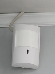 Installed motion sensor
