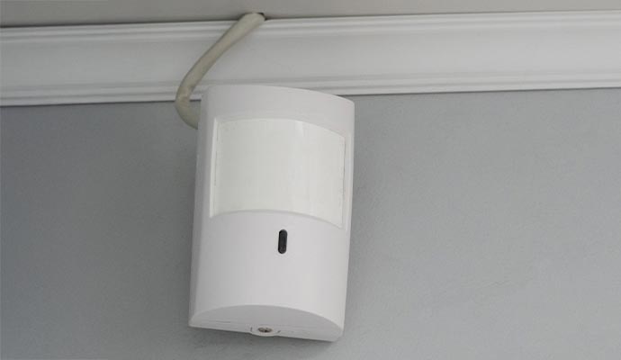 Installed motion sensor