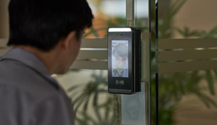 Installed touchless door system