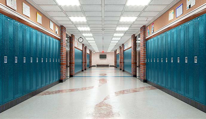School hallway