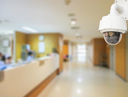 Security system installed in the hospital