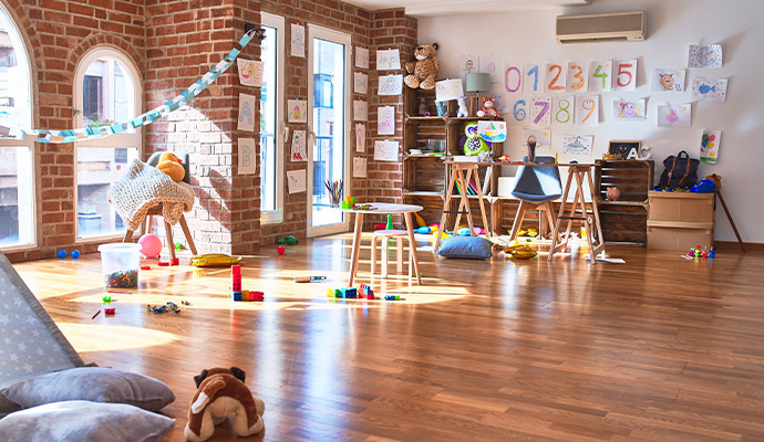 Childrens playroom interior