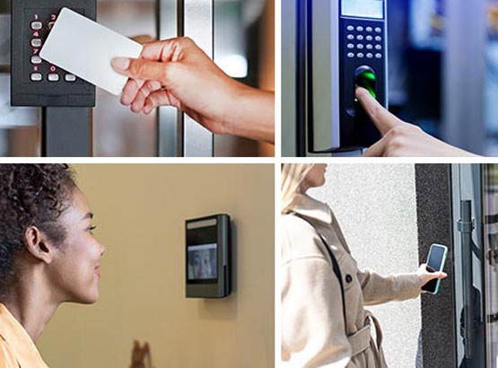 Collage of different access control systems Collage of different access control systems