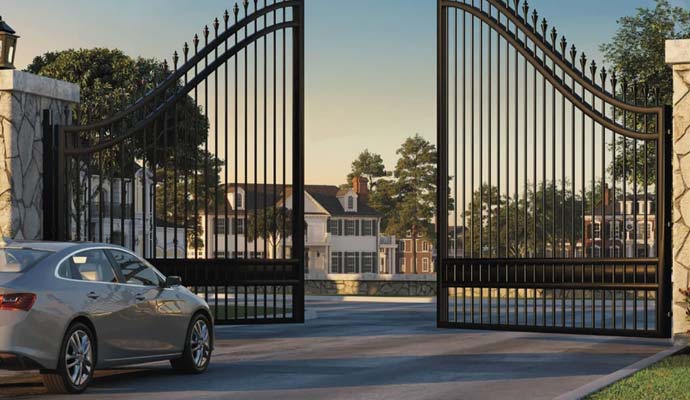 Community access control at a gated entrance