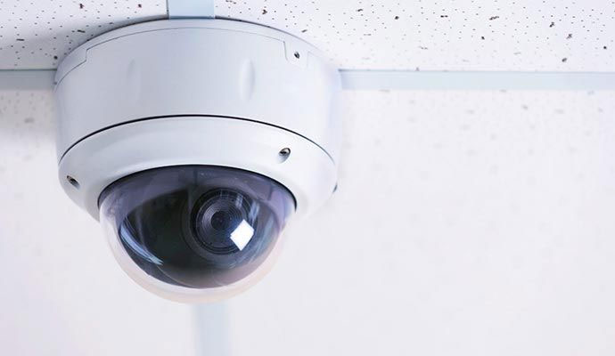 Dome security camera installation service