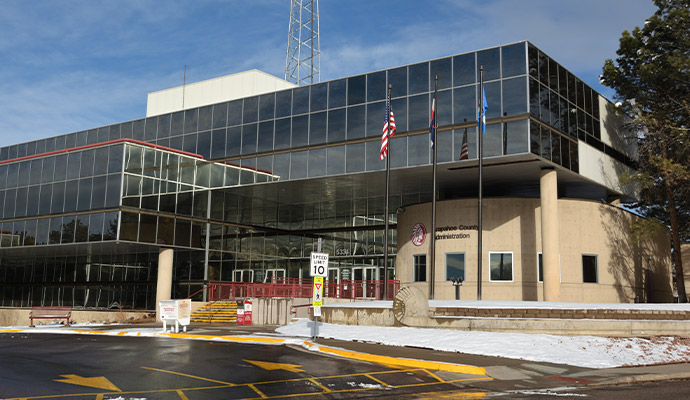 Country administration building