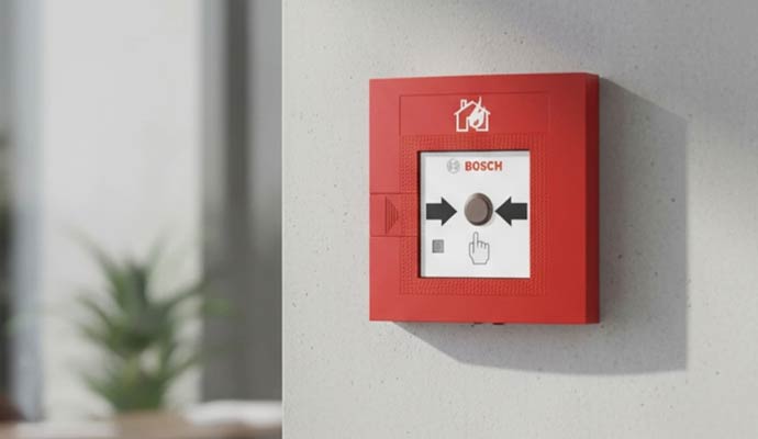 Bosch red fire alarm