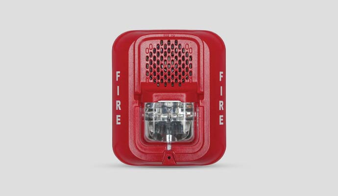 Fire alarm strobe horn