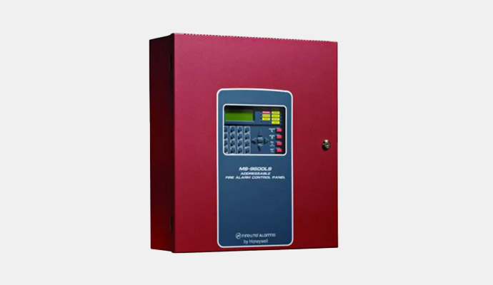 Red fire alarm control box