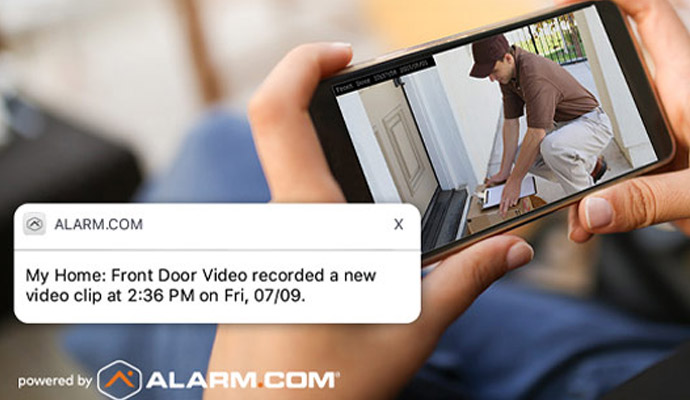 Front door monitoring on mobile