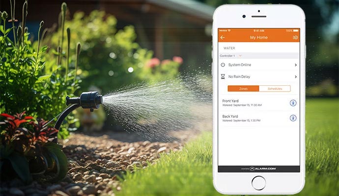App controlled smart irrigation system