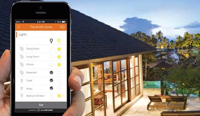 smart lighting system Customization menu on phone