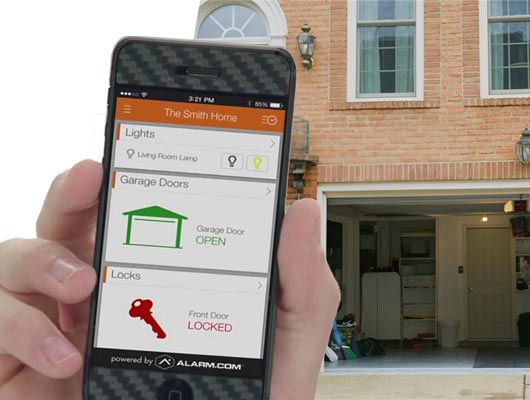 Voice-controlled garage door openers