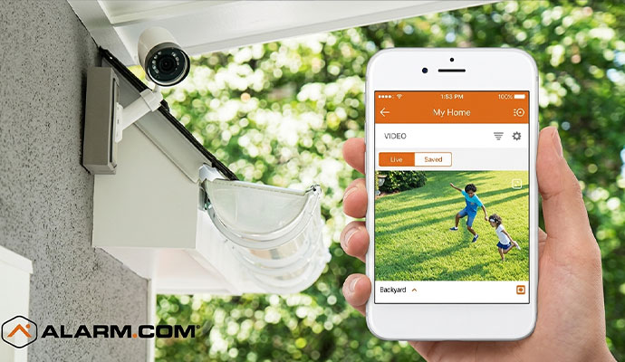 Outdoor home security camera with mobile app live view Outdoor home security camera with mobile app live view