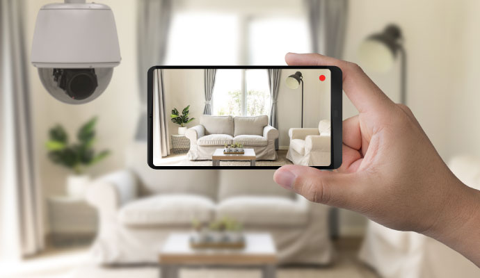 Mobile home and business security system monitoring