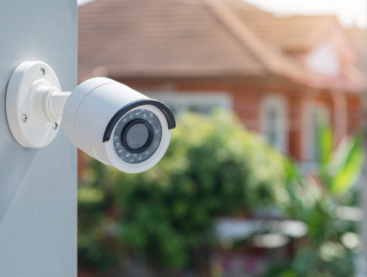 installed outdoor camera