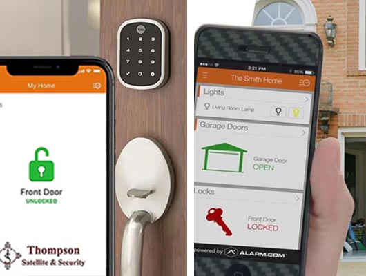 installed smart locks and garage openers