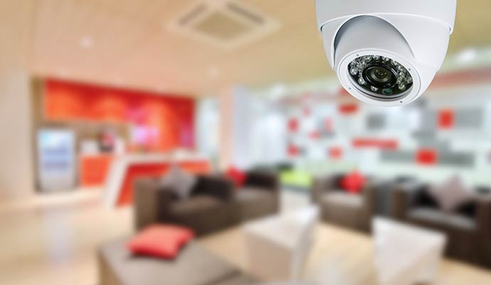 Indoor camera in the living room