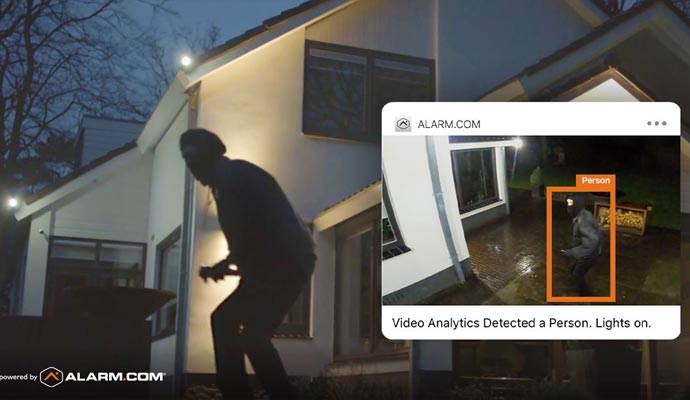 Installed burglary detection system