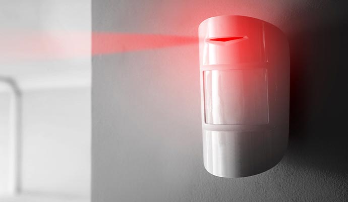 Installed motion sensor