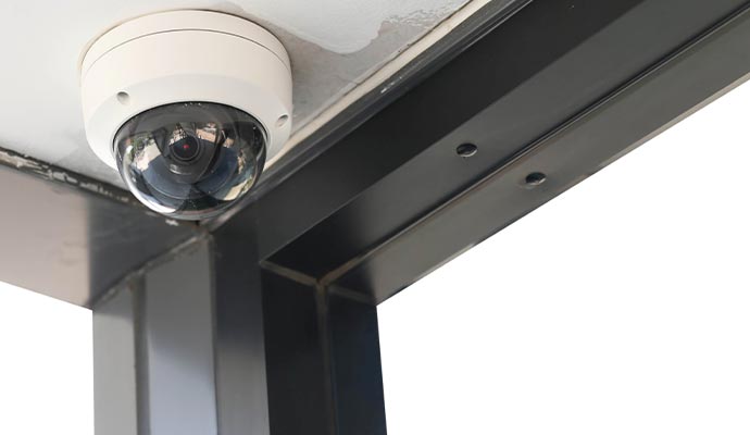 Installed wireless security cameras