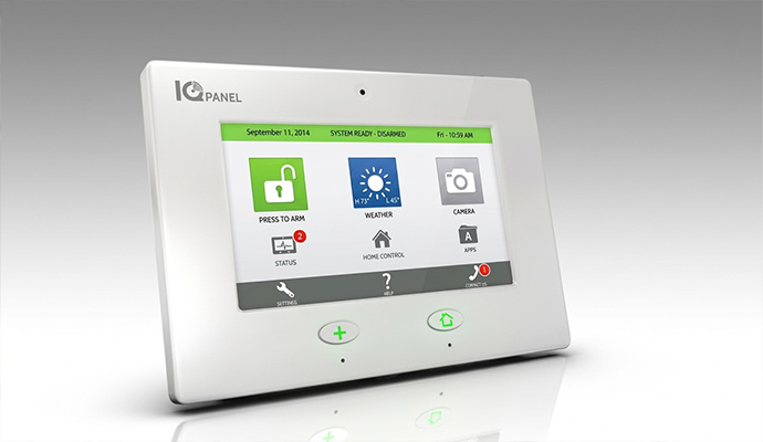 IQ panel touchscreen interactive security panel