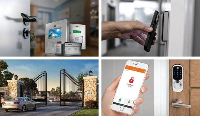 Modern access control systems collage