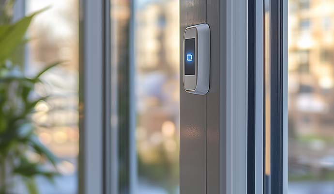 Motion sensor alarm at business property
