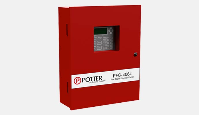 Potter pfc 4064 fire alarm control panel