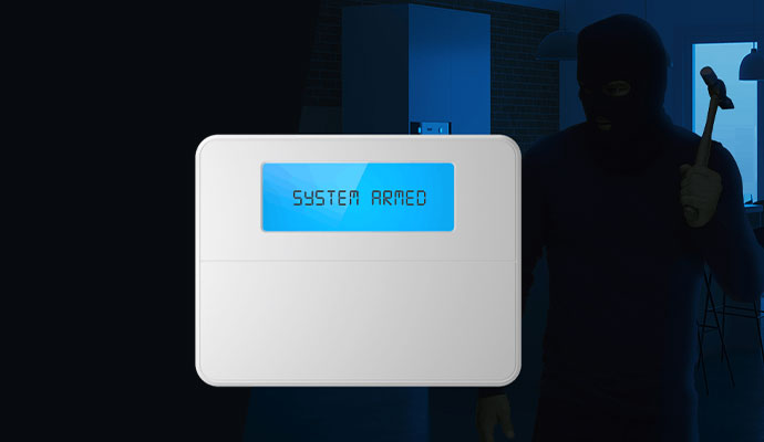 Security alarm system for detect unauthorized access
