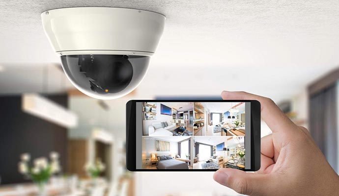 Home monitoring by security camera