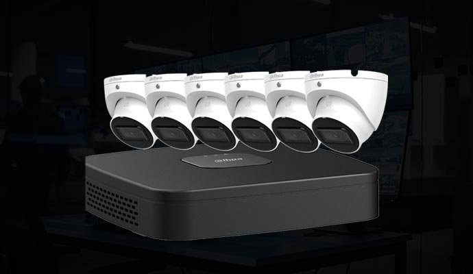 Security cameras with NVR device