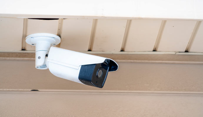 Installed bullet camera