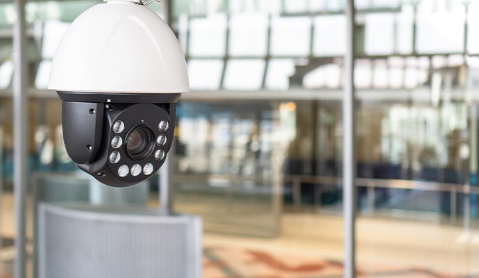 Installed IP PTZ camera