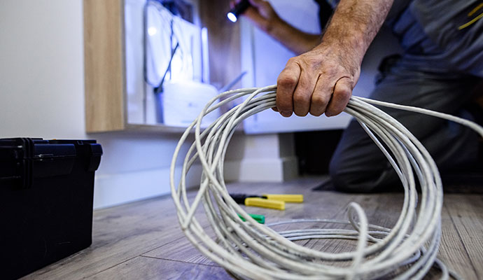 Fiber Optic Cabling in Albuquerque by Thompson Security