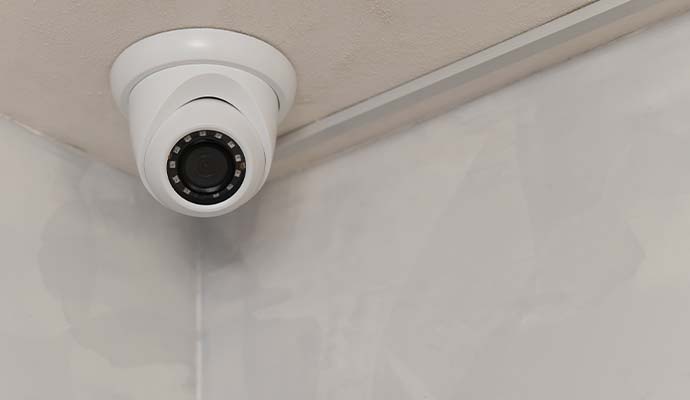 Ceiling-mounted CCTV camera