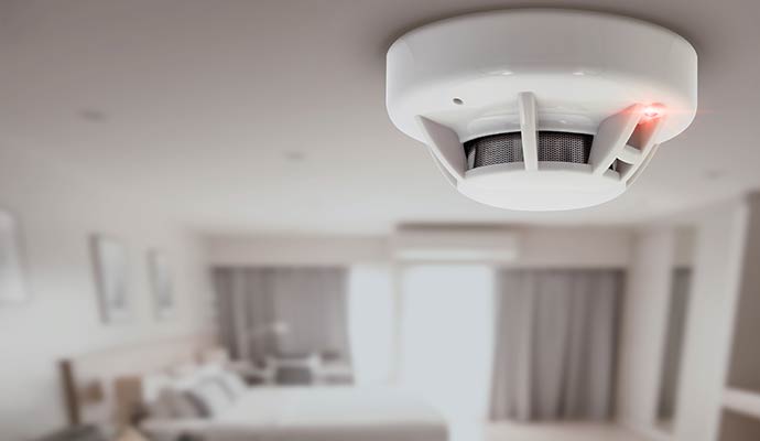 Smoke detector in the room