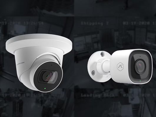 Various types of video surveillance cameras