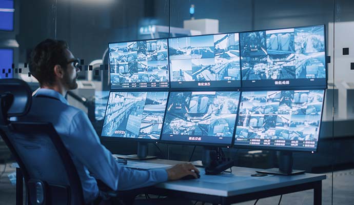 Video surveillance system for commercial monitoring